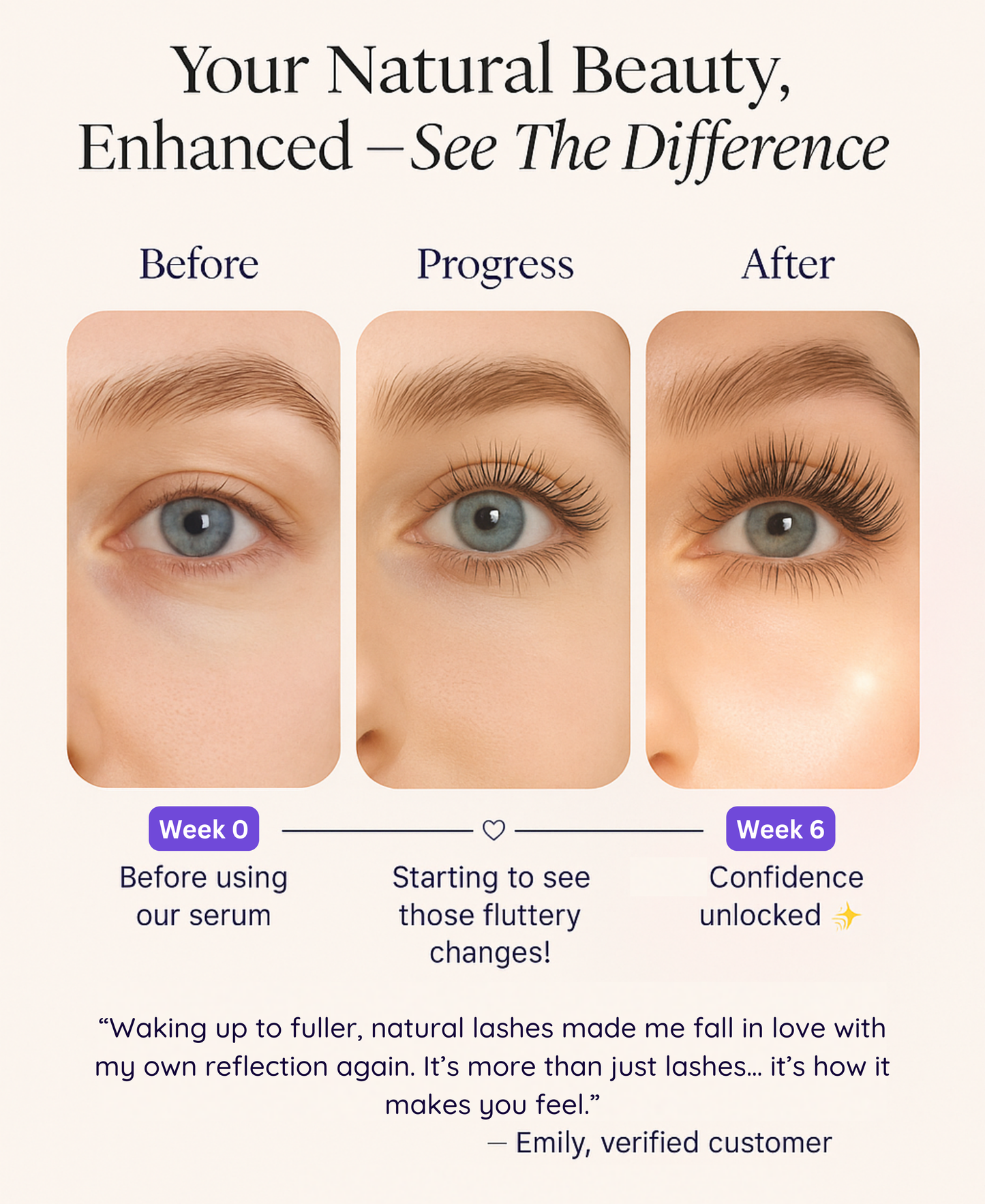 BioAoua Eyelash Growth Serum